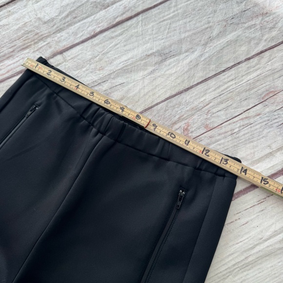 Amanda Uprichard Slim Ponte Pants Ankle Zip Moto Black Size Large - Picture 6 of 9